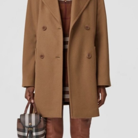 BURBERRY Style Camel Peacoat - Picture 2 of 7